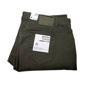 Brax Cadiz Feel Good Men's Straight Fit Marathon Cotton Pants NEW Size 42/34